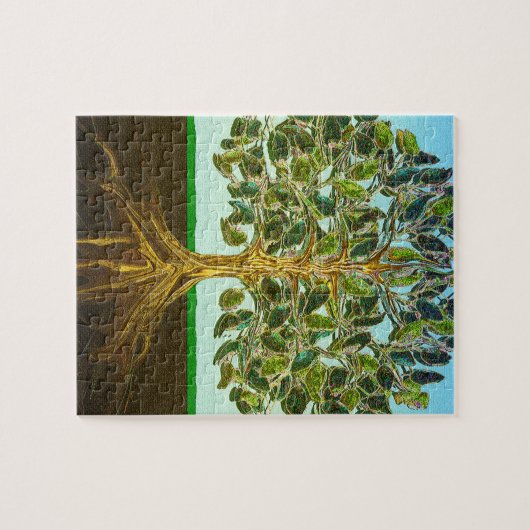 Baum des Lebens Einfache Lebensfreude Puzzle (Horizontal)