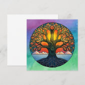 Baum des Lebens Einladung (Vorne/Hinten)