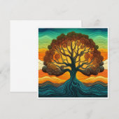 Baum des Lebens Einladung (Vorne/Hinten)