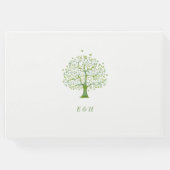 Baum des Lebens, Elegante Hochzeit Gästebuch (Rückseite)