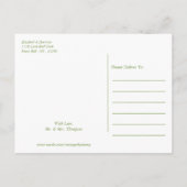 Baum des Lebens, Elegante Hochzeit Save the Date Ankündigungspostkarte (Rückseite)