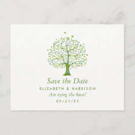 Baum des Lebens, Elegante Hochzeit Save the Date Ankündigungspostkarte