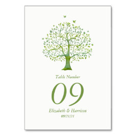 Baum des Lebens, Elegante Hochzeit Tischnummer