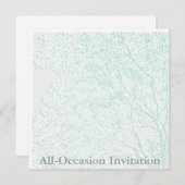 Baum des Lebens/Embossed-like-All-Occasion-Einladu Einladung (Vorne/Hinten)