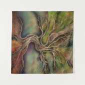 Baum des Lebens - Fallschirme Wandteppich (Vorderseite (Horizontal))