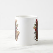 Baum des Lebens Fantasy-Zauberbuch-Design Kaffeetasse (Mittel)