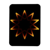 Baum des Lebens Fiery Orange Symbol Magnet (Vertikal)