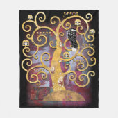 Baum des Lebens Fleecedecke (Vorderseite)