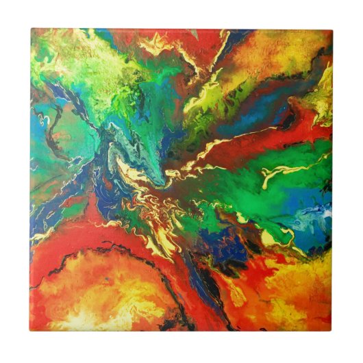 Baum des Lebens Fliese (Vorderseite)