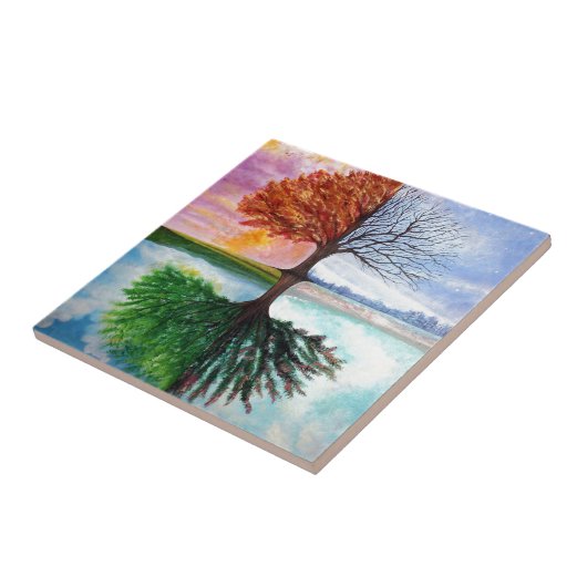 Baum des Lebens Fliese (Seite)