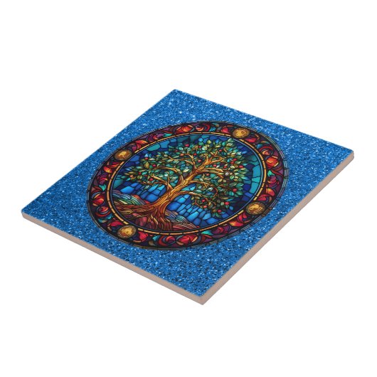 Baum des Lebens Fliese (Seite)