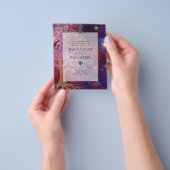 Baum des Lebens Galaxy Blue BAR MITZVAH Einladunge Flyer (Gruppe)