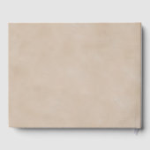 Baum des Lebens Gedenkbuch Beige Custom Gästebuch (Rückseite)