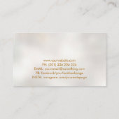 Baum des Lebens - Geode Agate Blätter Visitenkarte (Rückseite)