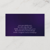 Baum des Lebens - Geode Agate Blätter Visitenkarte (Rückseite)