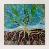 Baum des Lebens - Glas und Marmor Puzzle (Vertikal)