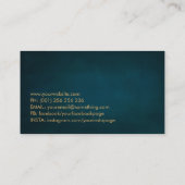 Baum des Lebens - Gold und Perle Visitenkarte (Rückseite)