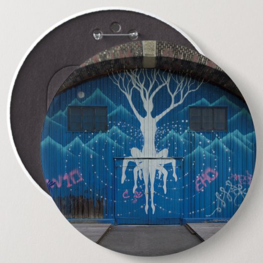 Baum des Lebens Graffiti Button (Vorne & Hinten)