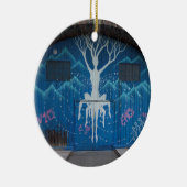 Baum des Lebens Graffiti Keramikornament (Rechts)