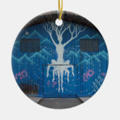 Baum des Lebens Graffiti Keramikornament (Vorne)