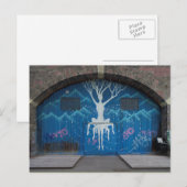 Baum des Lebens Graffiti Postkarte (Vorne/Hinten)