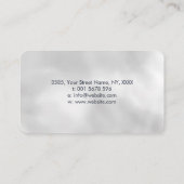 Baum des Lebens - Grüne Mosaikkreise Visitenkarte (Rückseite)