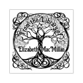 Baum des Lebens Gummi Ex Libris Briefmarke Gummistempel (Prägung)