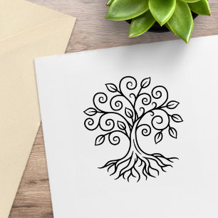 Baum des Lebens Gummistempel