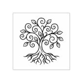 Baum des Lebens Gummistempel (Prägung)