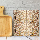 Baum des Lebens Gustav Klimt Kunst Fliese