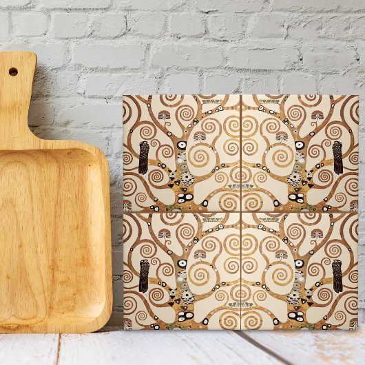 Baum des Lebens Gustav Klimt Kunst Fliese