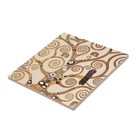 Baum des Lebens Gustav Klimt Kunst Fliese (Seite)