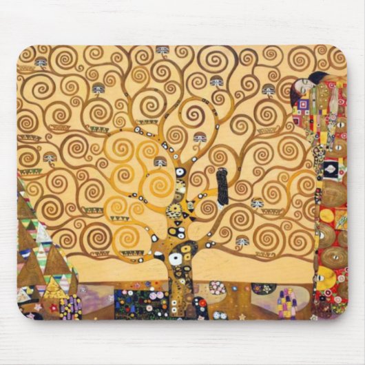 Baum des Lebens Gustav Klimt Mousepad (Vorne)