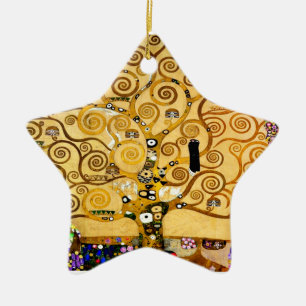 Baum des Lebens Gustav Klimt Nouveau Keramik Ornament
