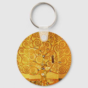 Baum des Lebens Gustav Klimt Nouveau Schlüsselanhänger