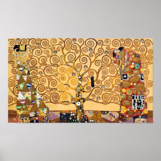 Baum des Lebens Gustav Klinmt Poster (Vorne)