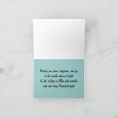 Baum des Lebens Hannukah-Karte Feiertagskarte (Innenseite)