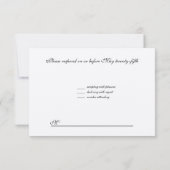 Baum des Lebens Hebräischer jüdischer Hochzeitstag RSVP Karte (Rückseite)