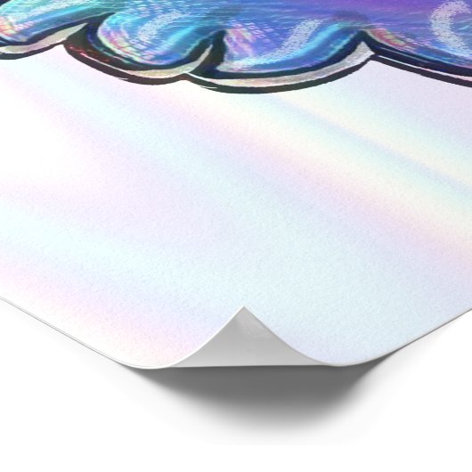 Baum des Lebens, Herz, Engel Wings, Yin Yang Poster (Ecke)