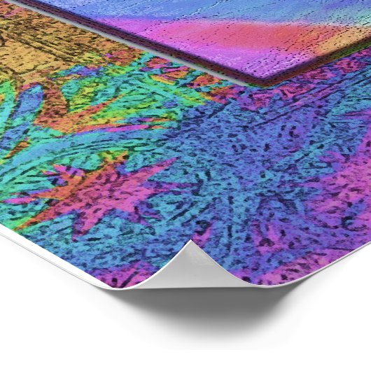 Baum des Lebens - Hoffnung und Frieden Poster (Ecke)