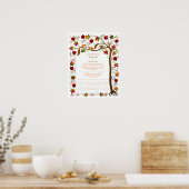 Baum des Lebens im Herbst, Quakerzertifikat 170926 Poster (Küche)