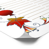 Baum des Lebens im Herbst, Quakerzertifikat 170926 Poster (Ecke)