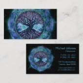 Baum des Lebens im Raum durch Amelia Carrie Visitenkarte (Vorne/Hinten)