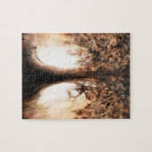 Baum des Lebens im Sonnenaufgang Puzzle (Horizontal)