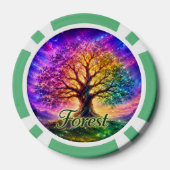 Baum des Lebens im Wald Pokerchips (Rückseite)