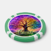 Baum des Lebens im Wald Pokerchips (Einzeln)