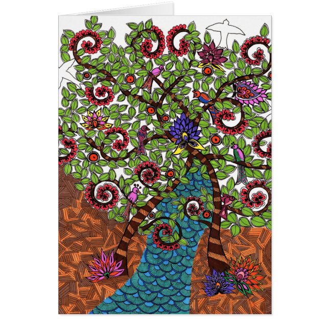 Baum des Lebens in der Farbe (Vorne)