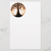 Baum des Lebens in der Sonnenaufgangsstation Briefpapier (Vorderseite)