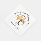 Baum des Lebens in einem Party des Zirkelüberleben Serviette (Ecke)