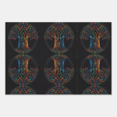 Baum des Lebens in voller gläserner Mosaikfarbe Geschenkpapier Set (Vorderseite 2)